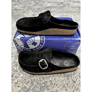 NEW Birkenstock Buckley Black Suede Leather 42N